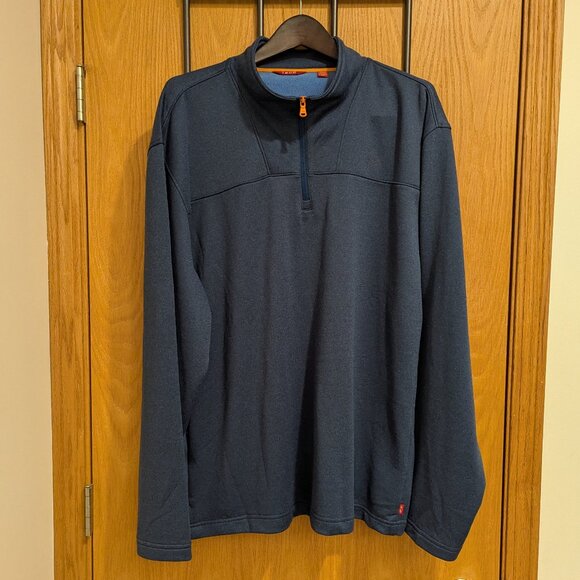 Izod 1/4-Zip Mock Neck Pullover - Picture 3 of 10